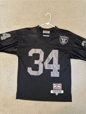 Bo Jackson #34 Black Raiders Football Jersey